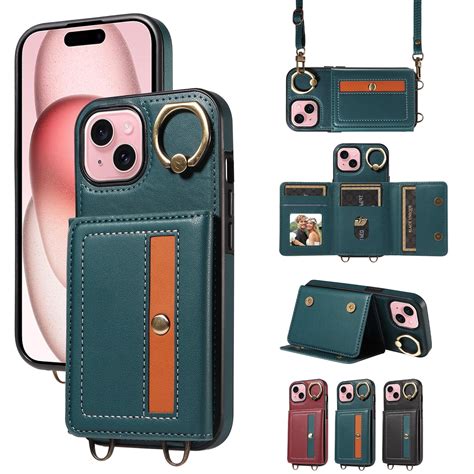 Autocovers Iphone Case Wallet Carry Bag Case Shoulder Strap Hand