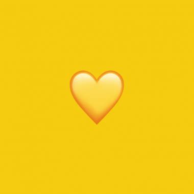 Yellow Heart Emoji Wallpaper