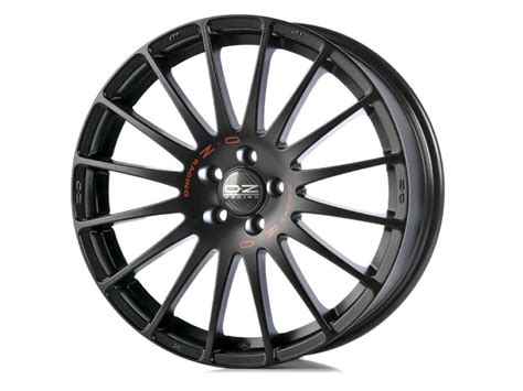 Llantas OZ Superturismo GT Matt Black Red Lettering AM Shop