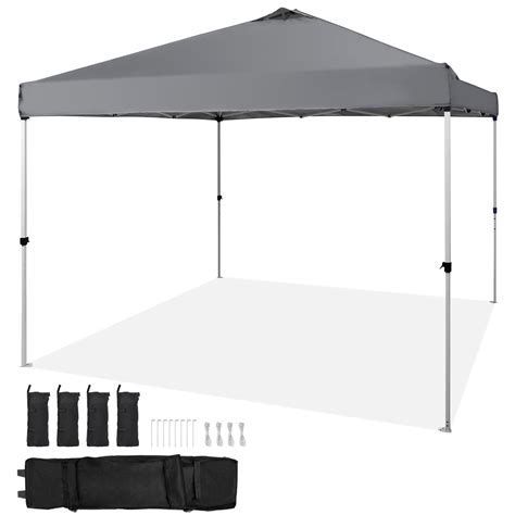 KFFKFF Pop Up Canopy Party Tent 10x10 Ft With Portable Bag For Camping