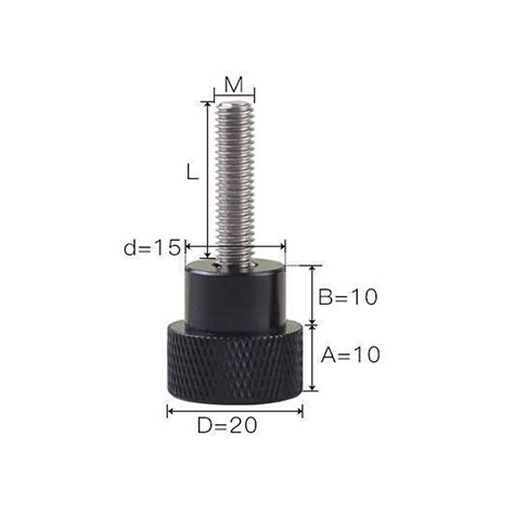 M6 M8 M10 Aluminium Stainless Knurled Thumb Screw Hand Grip Knob Head