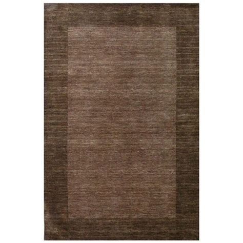 Chocolate Brown Hand Tufted Transitional Wool Rug American Home