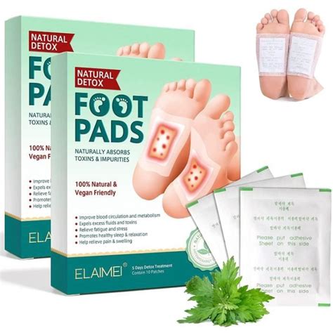 D Tox Pour Les Pieds Patchs Detox Foot Patches Deep Cleansing