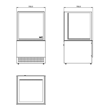 Vitrine Aquecida Alta Linha Diamante Relux Equipamentos