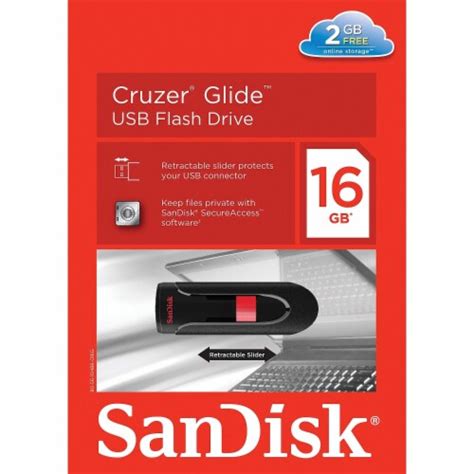 Sandisk Cruzer Glide 16gb Usb 20 Flash Drive Sdcz60 016g A46 654676 1 King Soopers