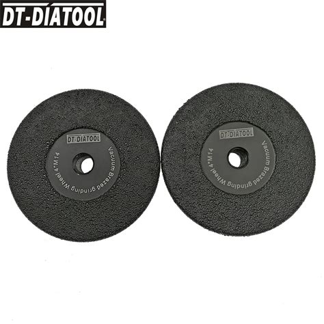 DT DIATOOL 2pcs Vacuum Brazed Diamond Flat Grinding Wheel M14 30