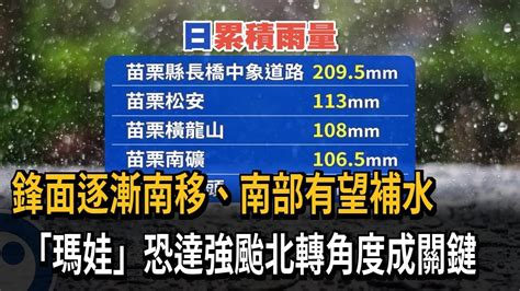 鋒面逐漸南移、南部有望補水 「瑪娃」恐達強颱北轉角度成關鍵－民視新聞 Youtube