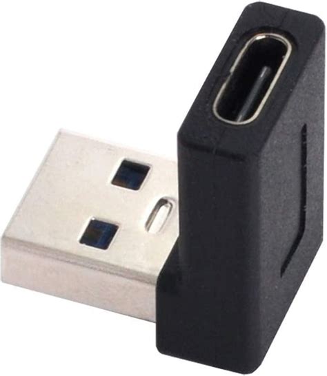 Usb C Type C Female 90 Degree Down Angled To Usb 30 A Male Data Adapter Angled Usb C To Usb 3