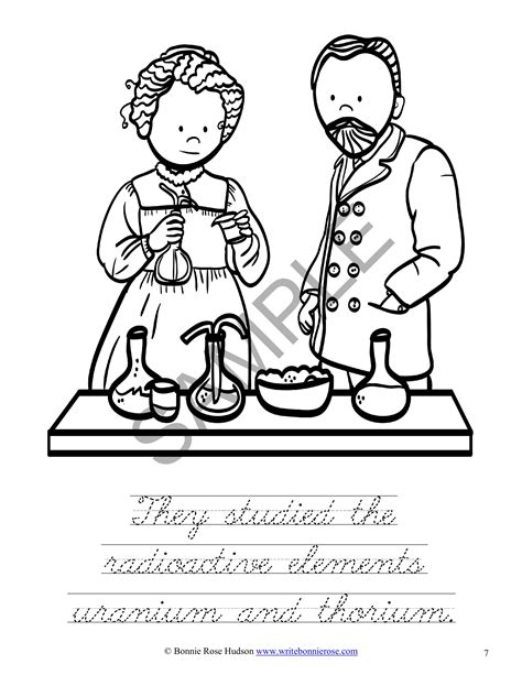 Marie And Pierre Curie Coloring Book Level C Made By Teachers