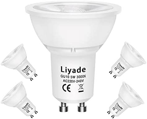 GU10 LED Lampe 5W Warmweiß 3000K LED Leuchtmittel 450 Lumen ersetzt