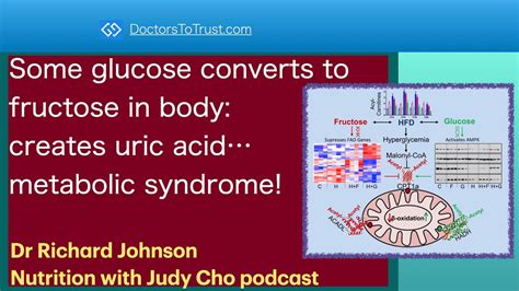 Richard Johnson 1 Some Glucose Converts To Fructose In Body Creates Uric Acidmetabolic