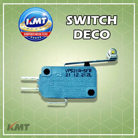 Microswitch Deco Untuk Komponen Mesin Tetas Telur Lazada Indonesia