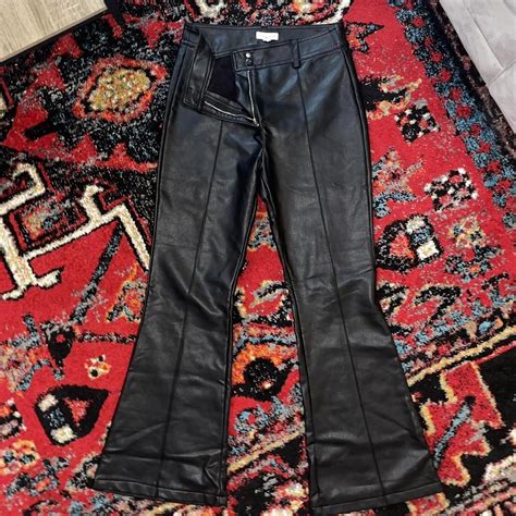 Topshop Womens Black Trousers Depop