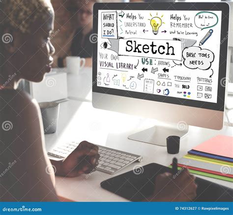 Sketch Notes Creative Drawing Design Graphic Concept Stock Illustration