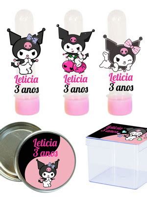 Kit Festa Personalizada Kuromi Compre Produtos Personalizados No Elo7