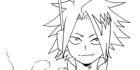 All Might Denki Coloring Pages Coloring Cool