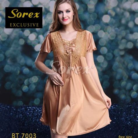 Jual Baju Tidur Wanita Satin Lingerie Sorex Exclusive BT 7003 Shopee