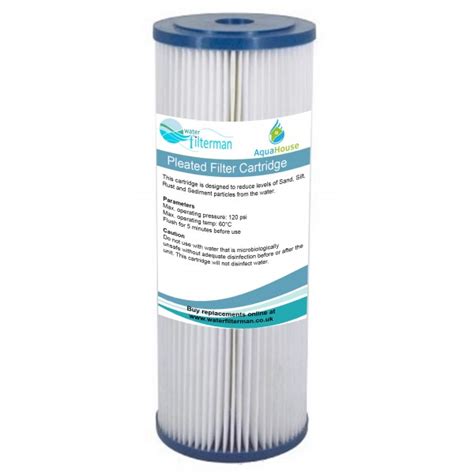 Pleated Water Filter Cartridge Sediment Particulate Filter