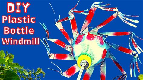 Diy Make Painted Plastic Bottle Windmill With Fringes Wind Turbine