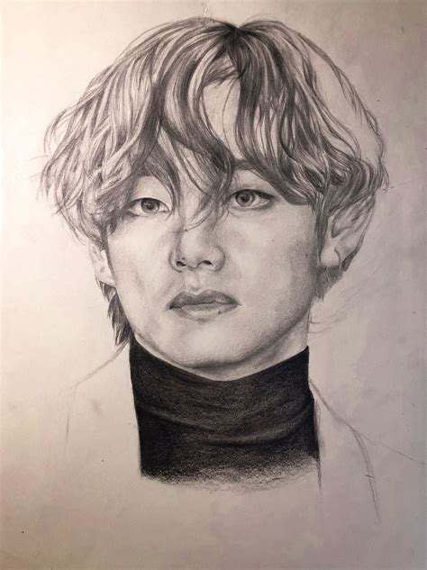 Taehyung Bts Drawings Drawings Kpop Drawings