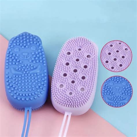 Creative Silicone Bubble Bath Brush Double Sided Massage Scalp