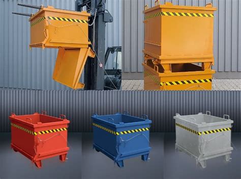 Drop Bottom Bins For Cranes Or Forklifts — Crane Gear