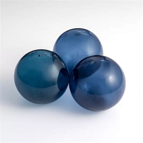 Indigo Glass Orbs Set Of 3 Kirklands Home