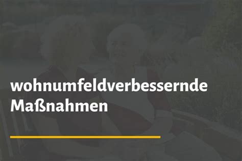 Wohnumfeldverbessernde Ma Nahmen Timm Pflege