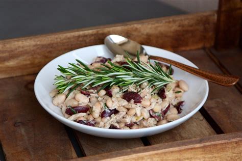 Mediterranean White Bean And Tuna Salad Lemon Rosemary Thyme Seafood Tuna Kalamata Olives Tuna