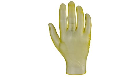 G0122 Rs Pro Yellow Powdered Vinyl Disposable Gloves Size Xl 100