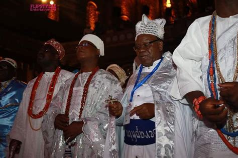 Obasanjo Ooni Of Ife Sk Abiara Attend The Comforter 2018 New York