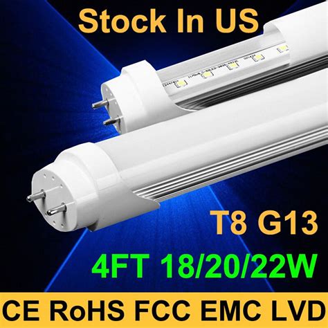 Stock In Us 4ft 1200mm T8 Led Tube Light High Bright 18w 20w 22w Warm