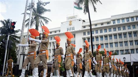 IN PHOTOS: Mumbai Police officials rehearse for Independence Day parade