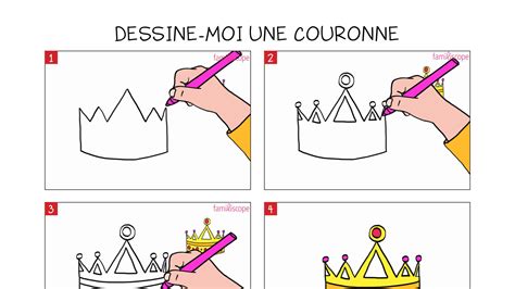 Apprendre à dessiner une couronne en 3 étapes