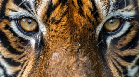 Premium Photo A Piercing Stare From A Predators Eyes Captured In A