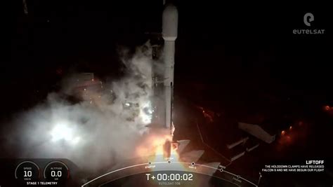 Spacex Launches Eutelsat 10b Communications Satellite Video Space