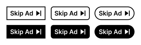 Premium Vector | Skip Ad button icon.