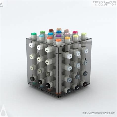 A Marker Pen Display Cube For Desktops And Retail Displays Core77