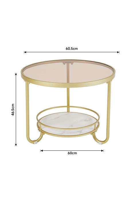 Coffee And Side Tables Round Glass And Slate Coffee Table 2 Tier Living And Home