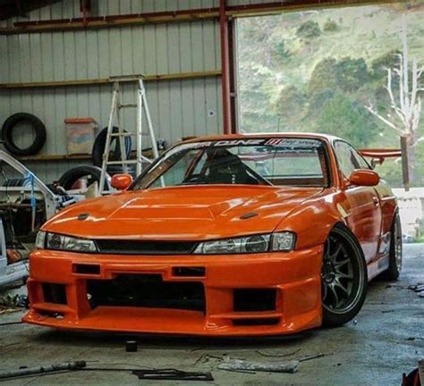 Orange Tuned Cars Silvia S14 Kouki Sports Cars Luxury Car Tuning