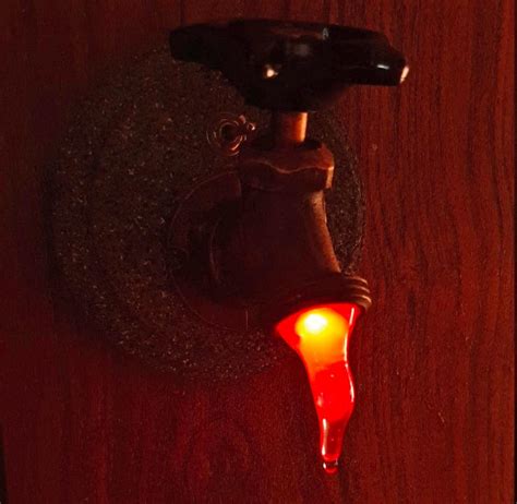 This Dripping Faucet Spigot Night Light Makes It Look Like Its