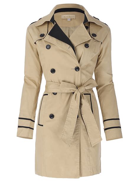 Classic Khaki Trench Women Clothes Autumn Winter Stylish And Slim Fit