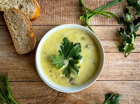 Vegane Lauchsuppe I Rezept I Indigo Blau De