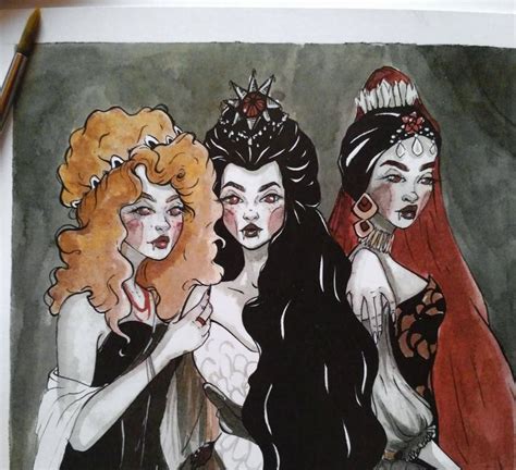 Draculas Brides Illustration Inspired By Bram Stockers Dracula