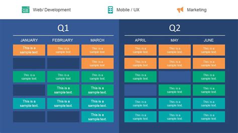 Simple Quarterly Timeline Template How To Build A In Powerpoint