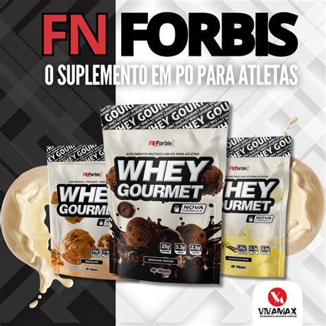 Whey Protein Gourmet 3W 907g FN Forbis Refil ORIGINAL Shopee Brasil