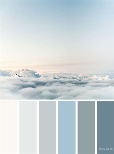 Color palettes inspired by sky | Grey color palette, Blue colour palette, Sky color