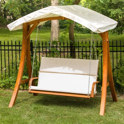 Leisure Season Porch Swing with Canopy & Reviews | Wayfair