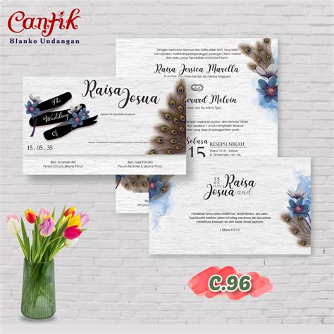 Jual Blanko Undangan Cantik Terbaru Seri Gratis File Setting