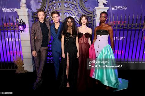 Percy Hynes White Hunter Doohan Jenna Ortega Emma Myers And Joy News Photo Getty Images